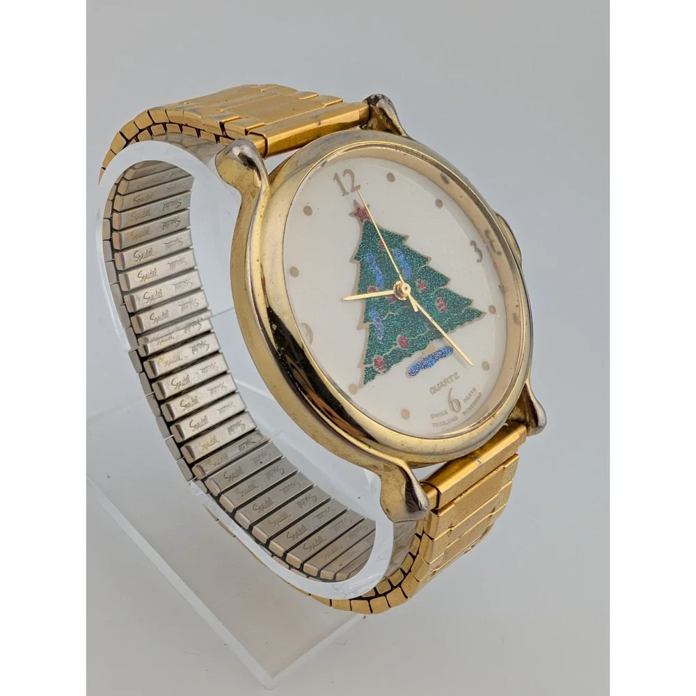 Vintage Servon Christmas Tree Swiss Watch 7.5